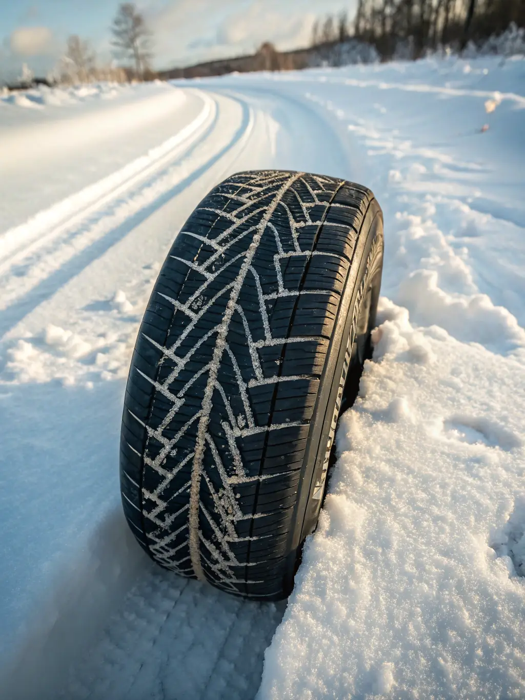 A visual representation of the Continental WinterContact TS 860 tire, focusing on its advanced tread pattern and flexible rubber, illustrating increased durability.